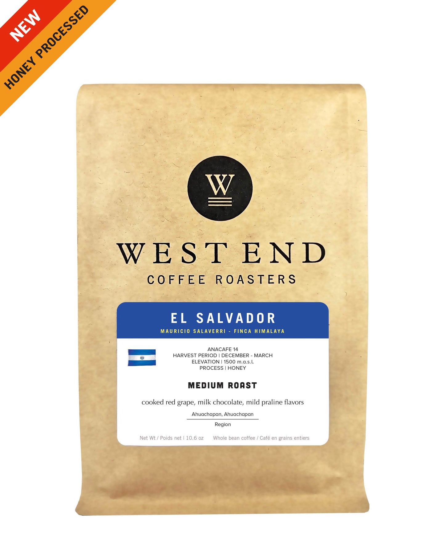 El Salvador Mauricio Salaverria - medium roast - West End Coffee Roasters