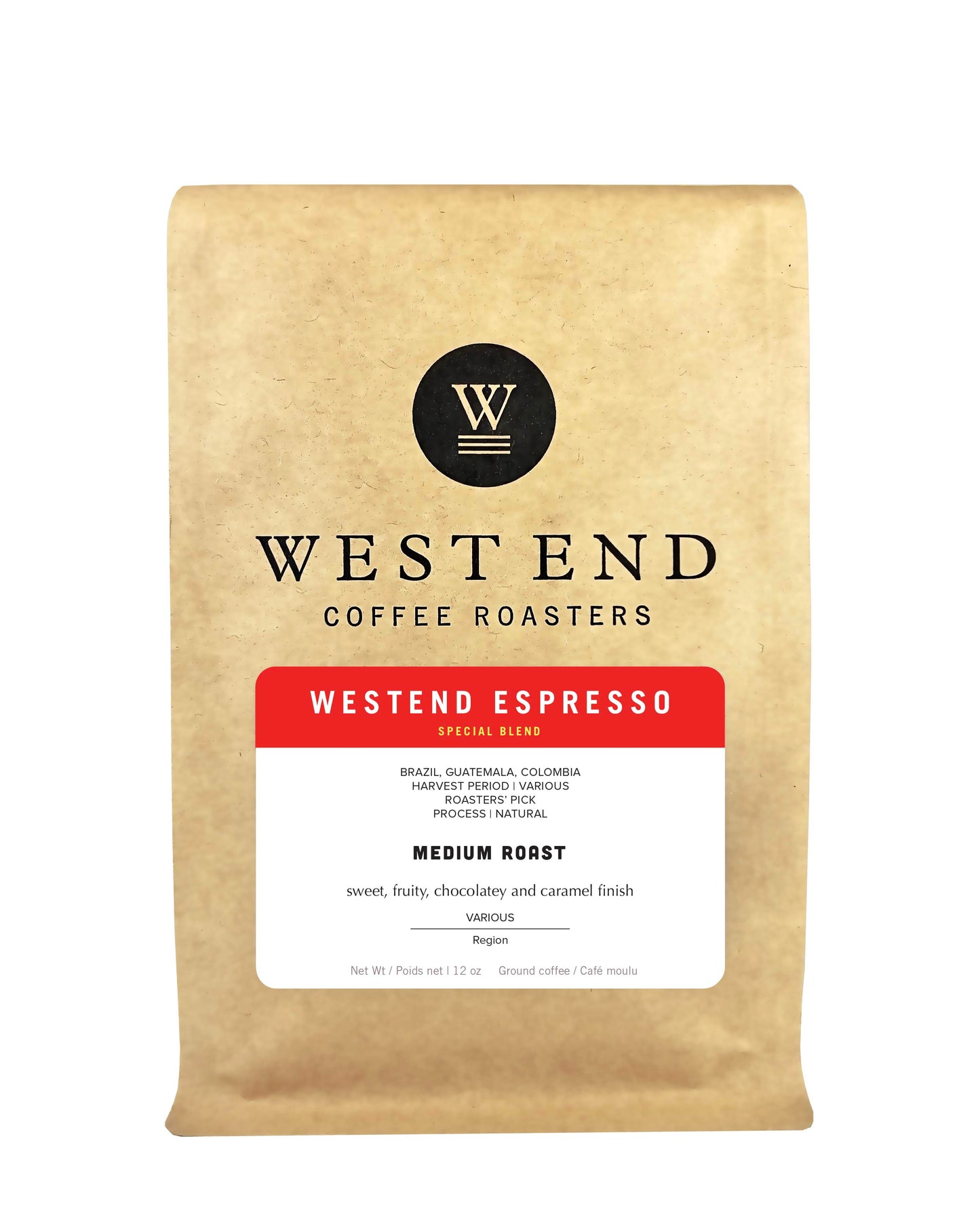 WestEnd Espresso - medium roast - West End Coffee Roasters