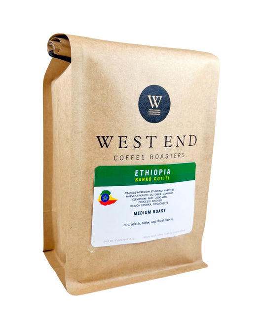 Ethiopia Banko Gotiti - medium roast - West End Coffee Roasters