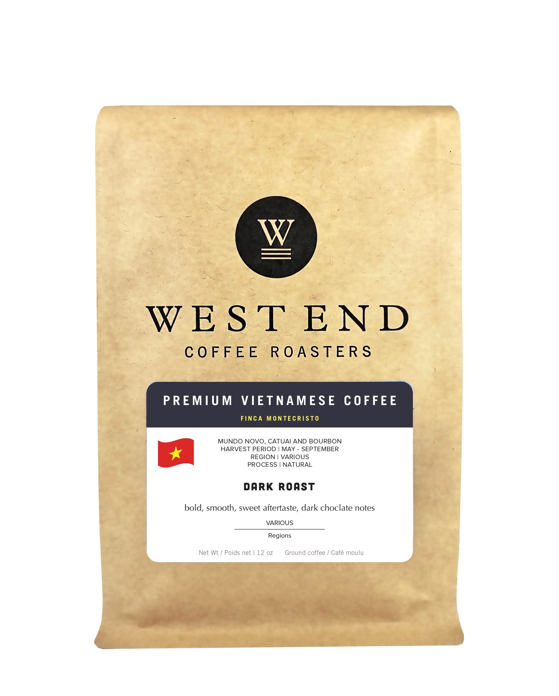 Premium Vietnamese Coffee - dark roast - West End Coffee Roasters