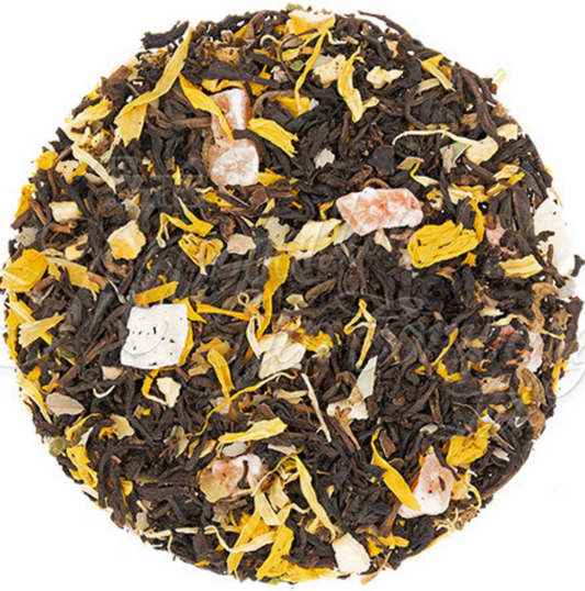 Decaf Peach Apricot - decaf flavored black tea - West End Coffee Roasters