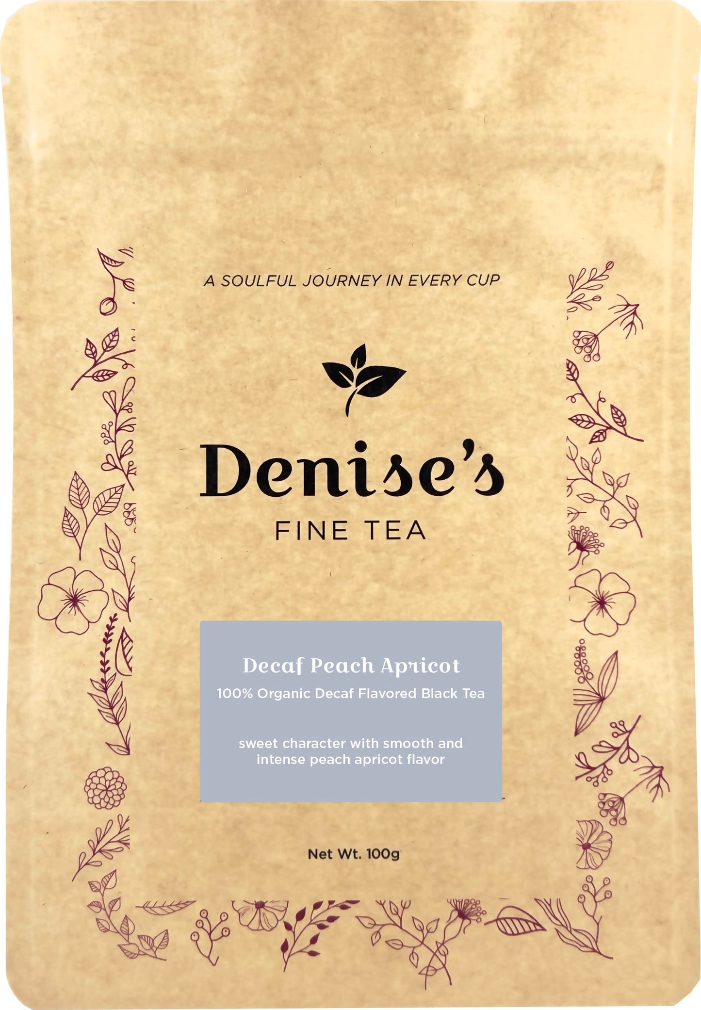 Decaf Peach Apricot - decaf flavored black tea - West End Coffee Roasters