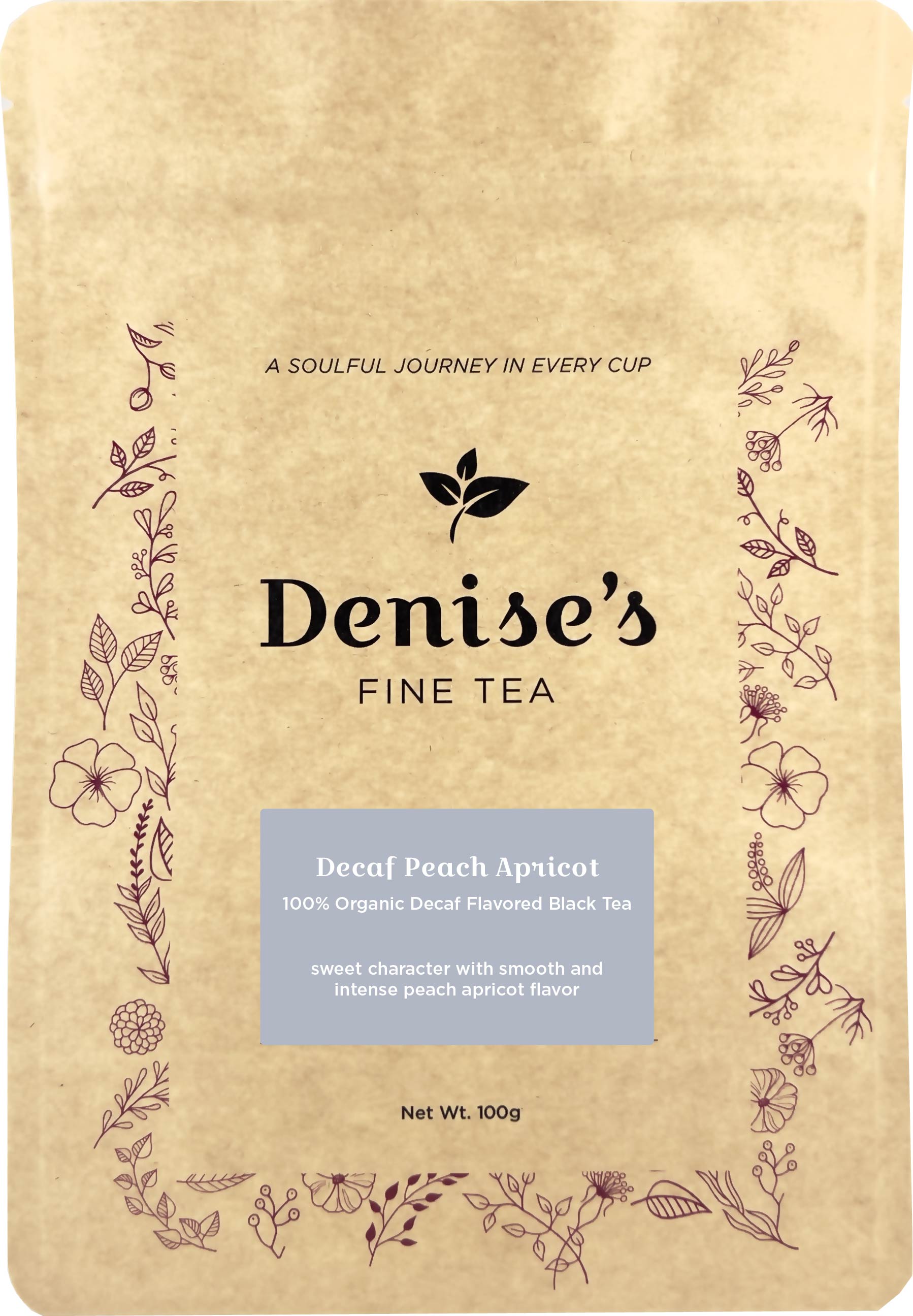 Decaf Peach Apricot - decaf flavored black tea - West End Coffee Roasters