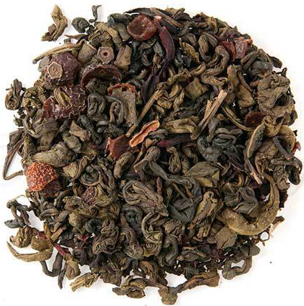 Pomegranate Hibiscus - flavored green tea - West End Coffee Roasters